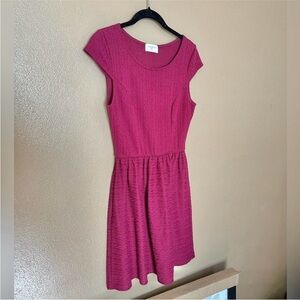 Everly Magenta Cap Sleeve Dress Size M